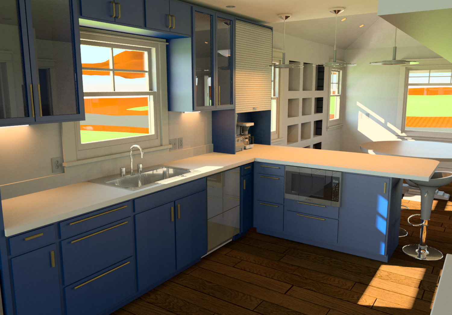 Kitchen — 3D render