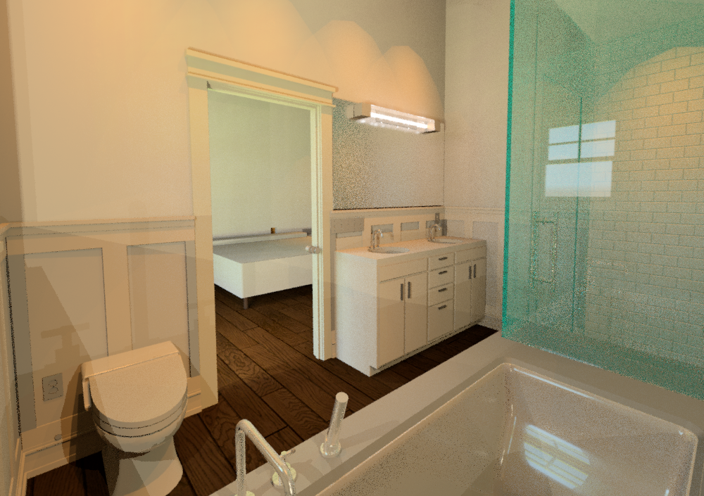 Master Bath — 3D render
